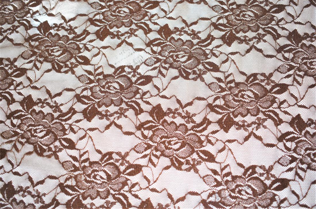 Brown Soft Corded Rachel Lace