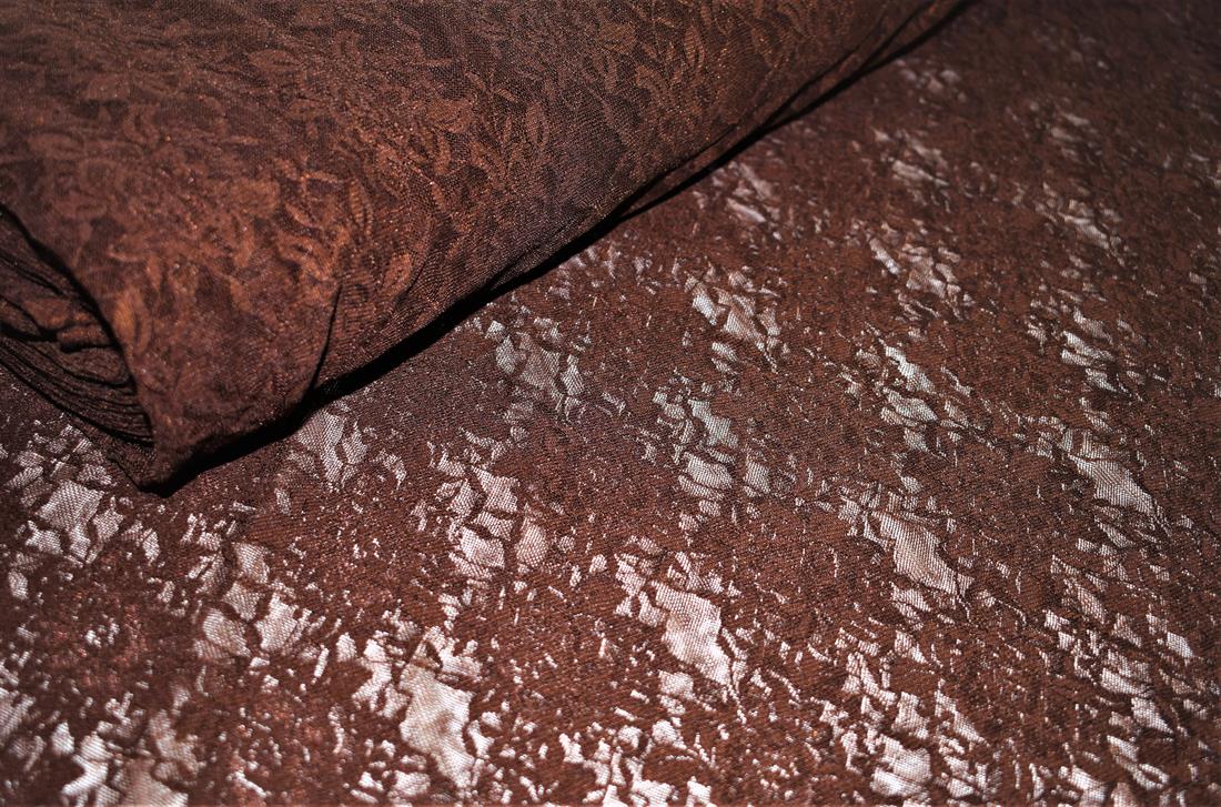 Brown Soft Corded Rachel Lace
