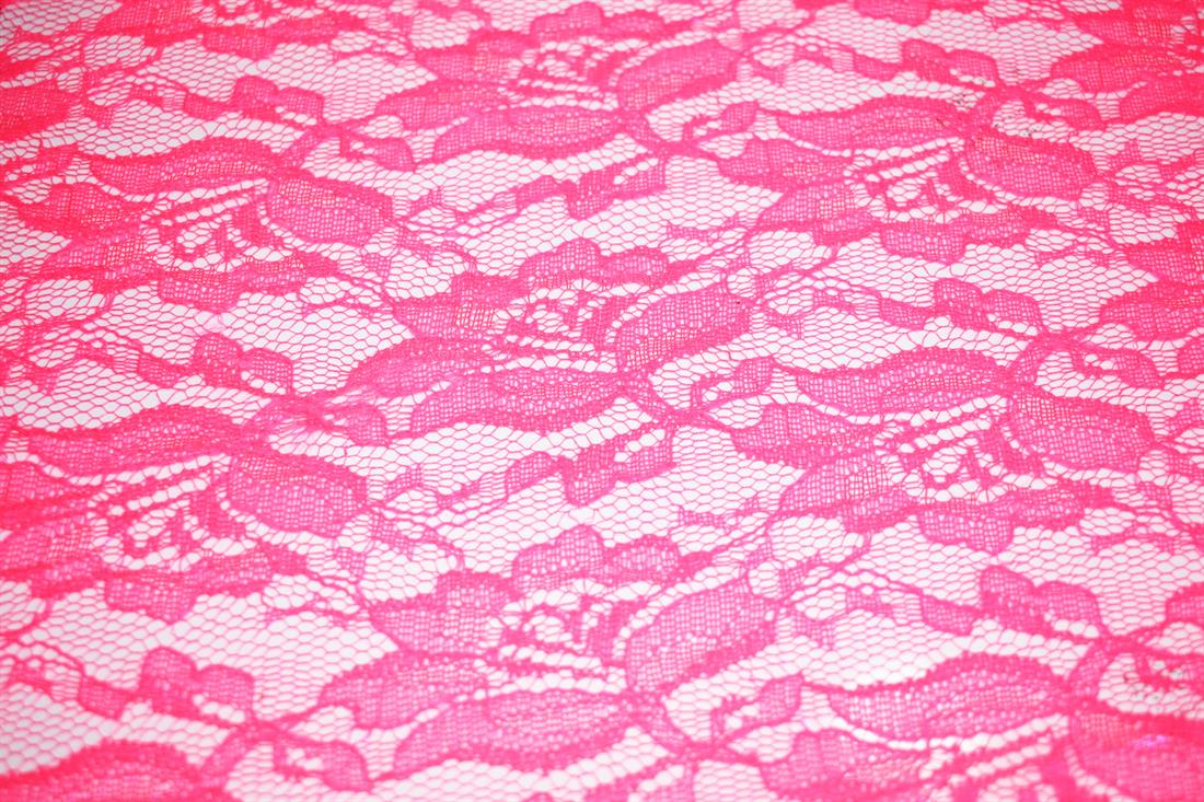 Pink Soft Corded Rachel Lace