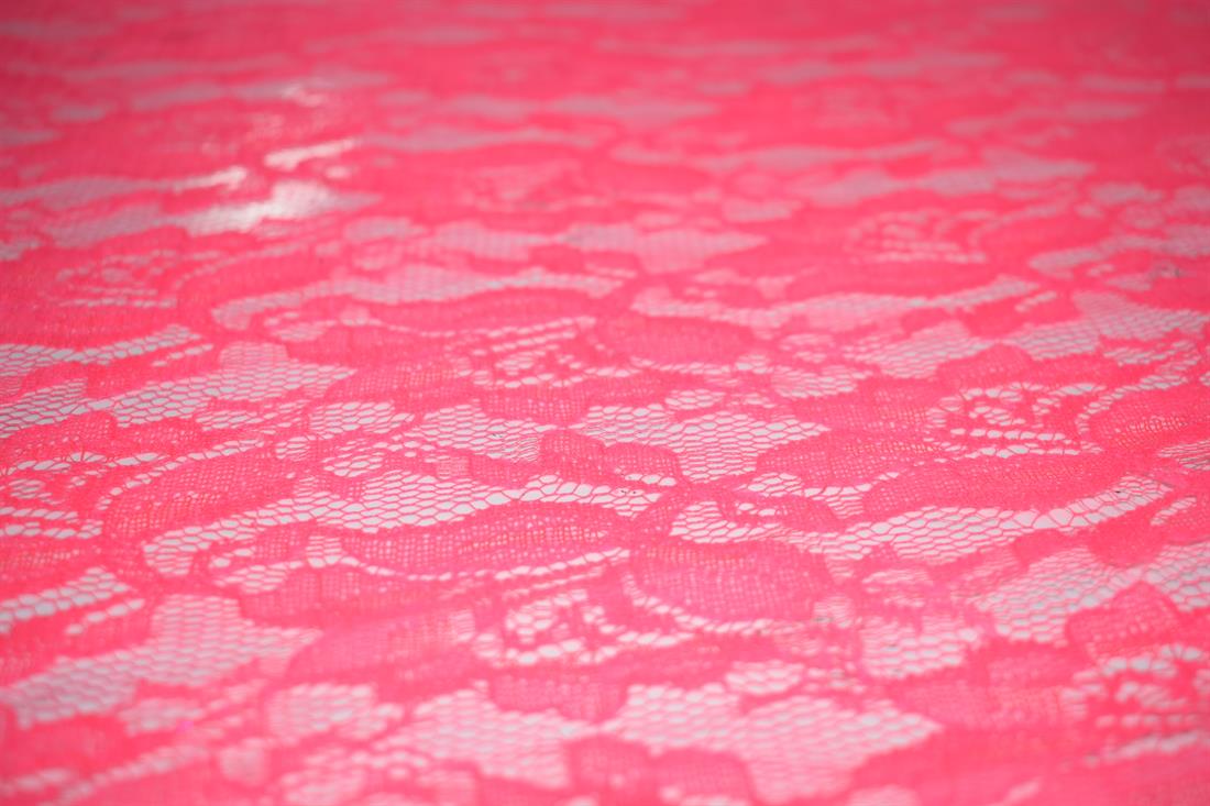 Pink Soft Corded Rachel Lace
