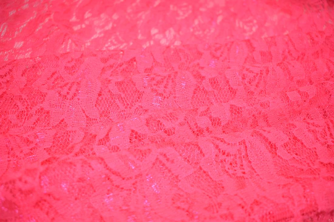 Pink Soft Corded Rachel Lace