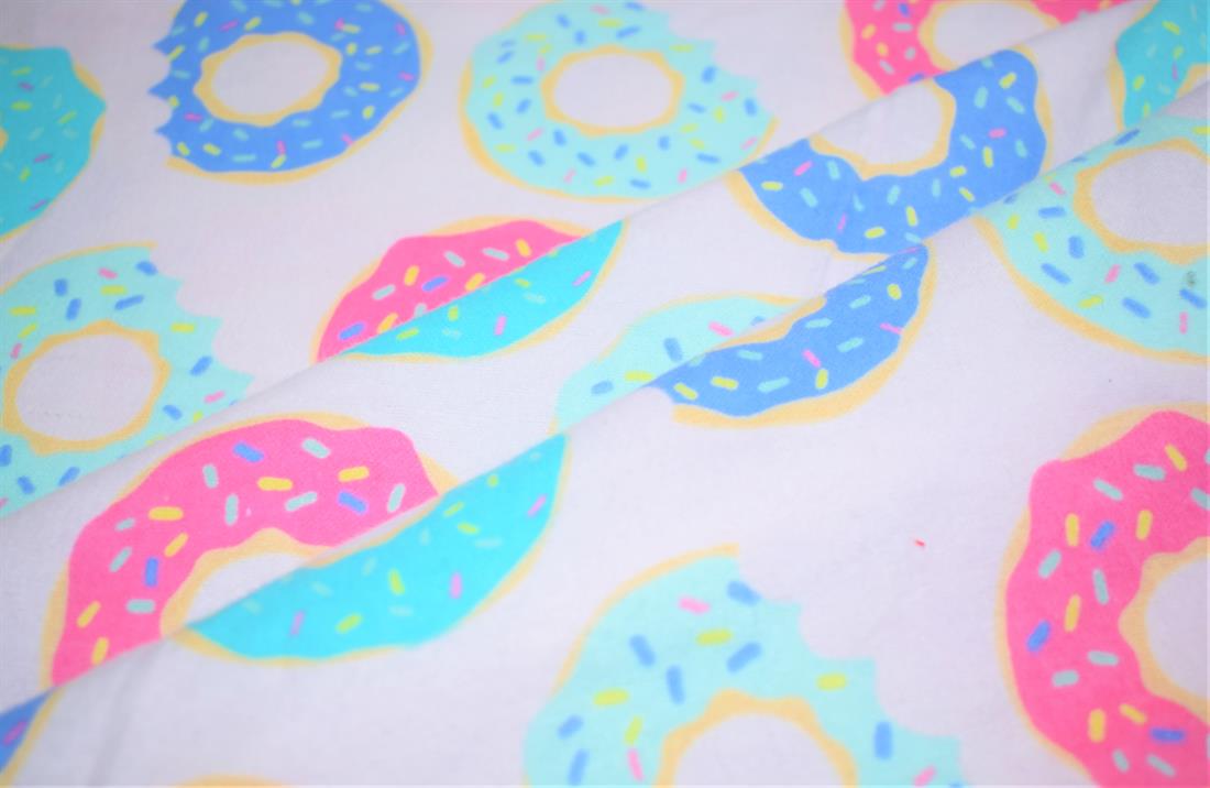 Multicolour Soft Brushed 100%Flannel Cotton 110 Cm
