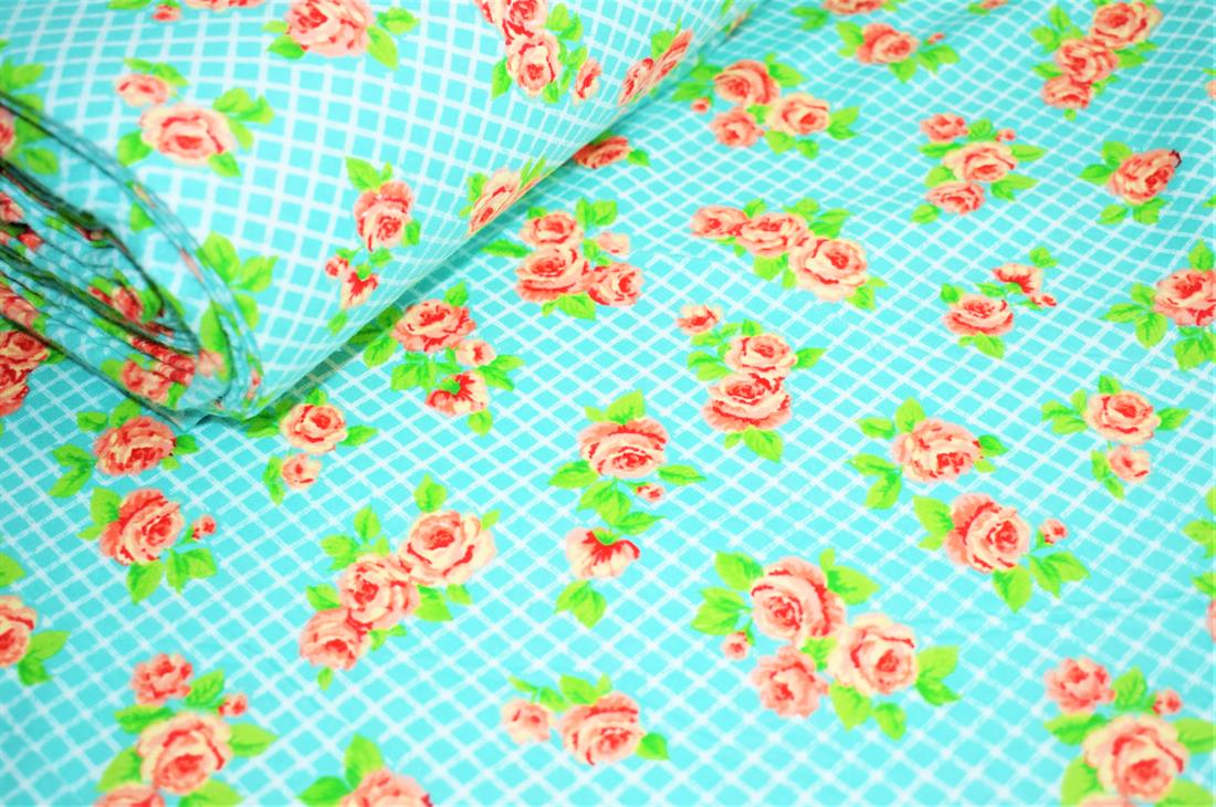 Green Soft Brushed 100%Flannel Cotton 110 Cm