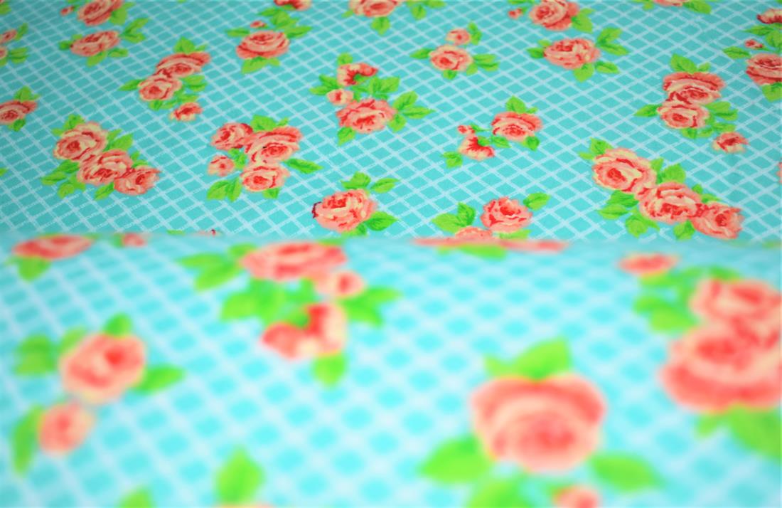 Green Soft Brushed 100%Flannel Cotton 110 Cm