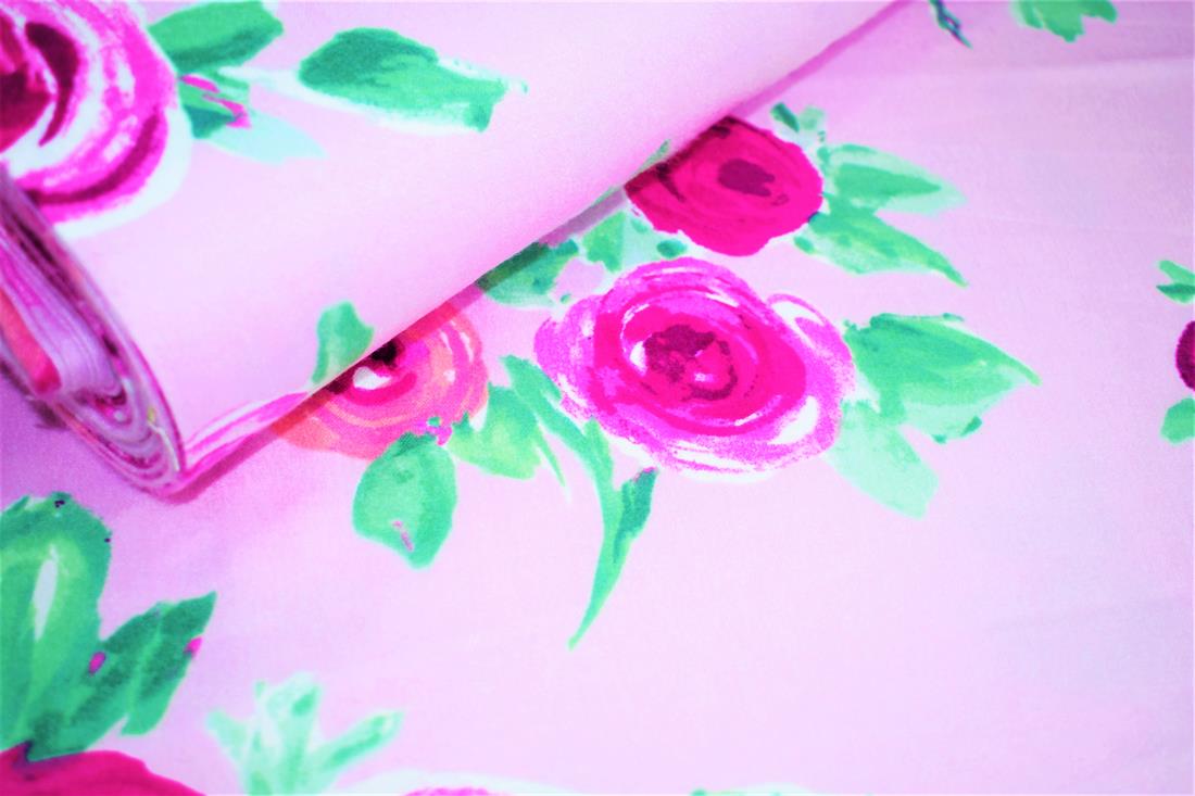 Pink Soft Brushed 100%Flannel Cotton 110 Cm