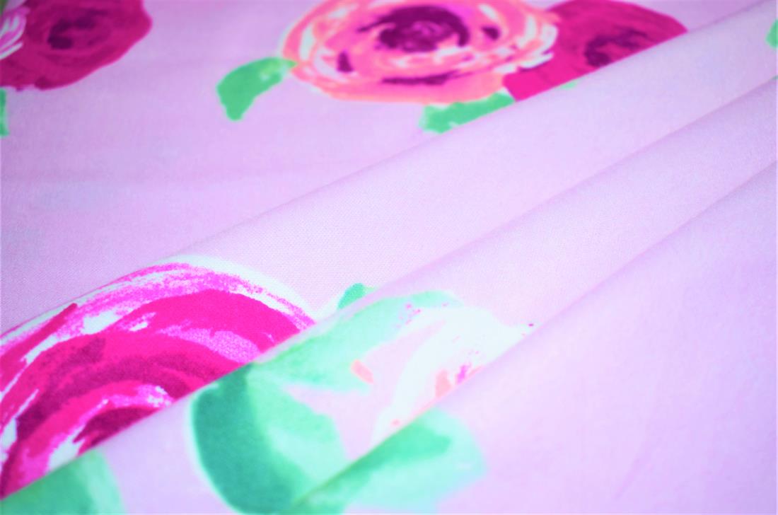 Pink Soft Brushed 100%Flannel Cotton 110 Cm