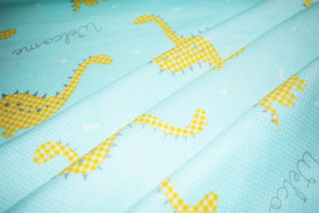 Green Soft Brushed 100%Flannel Cotton 110 Cm
