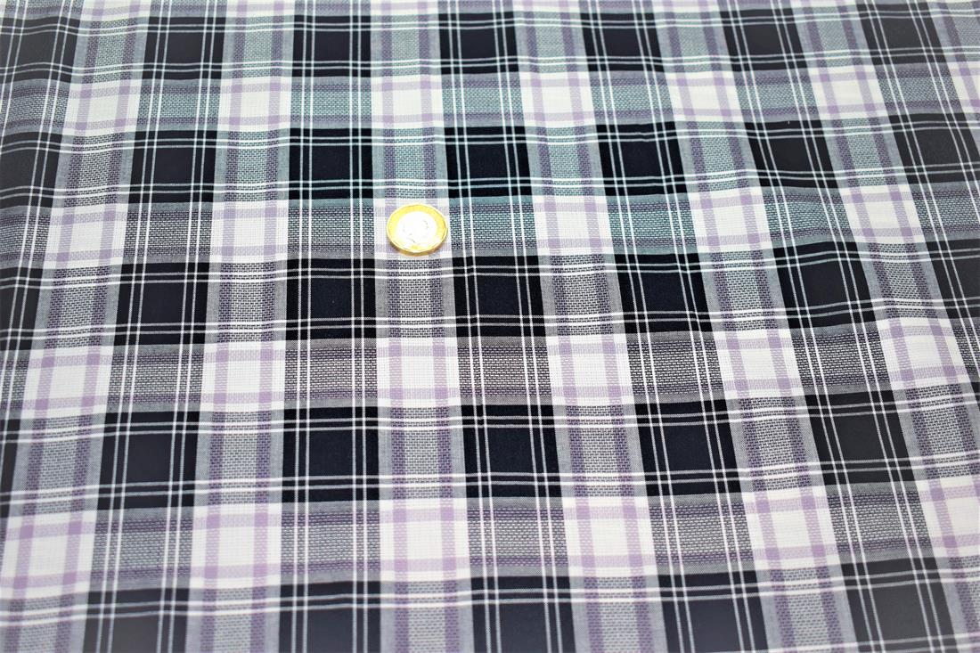 Black & White Soft Brushed 100%Flannel Cotton 110 Cm