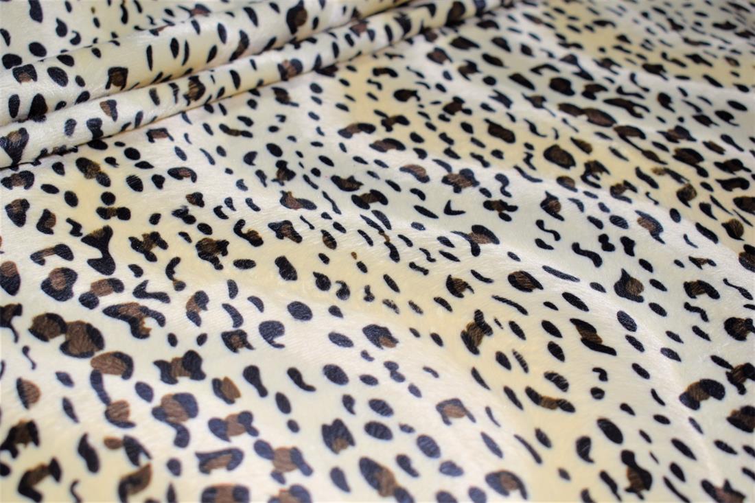 Leopard Velboa Fabric - 3 Colours