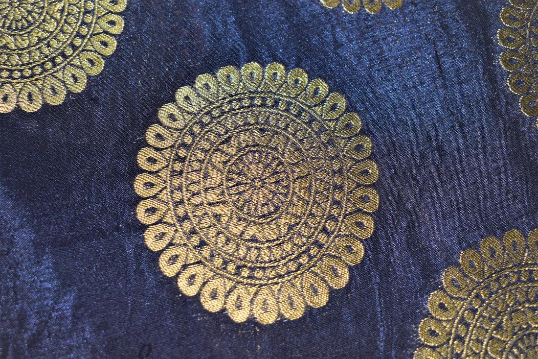 Navy Brocade- 5 Colours