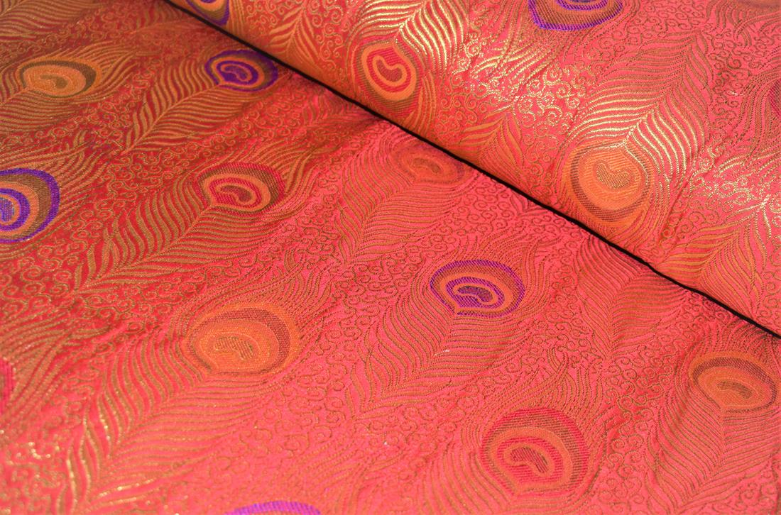 Red Brocade- 3 Colours