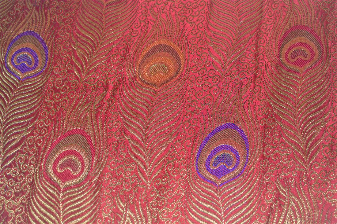 Red Brocade- 3 Colours