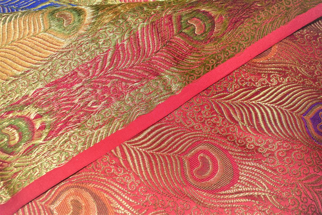 Red Brocade- 3 Colours