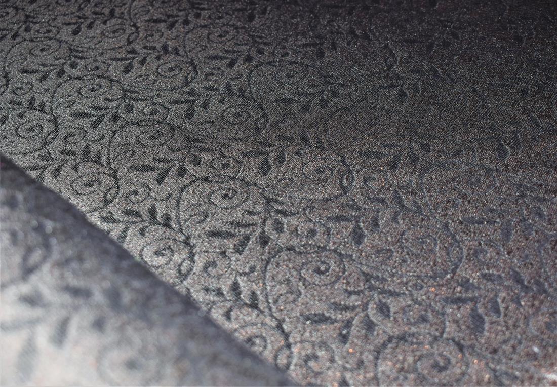 Brown Embroidered Brocade