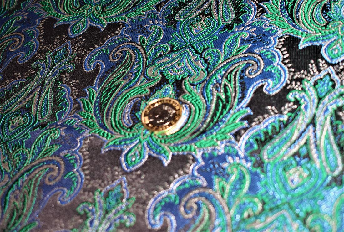 Green & Blue Embroidered Brocades