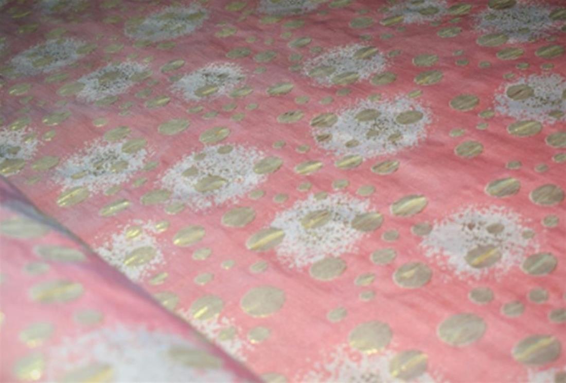Red Embroidered Brocades