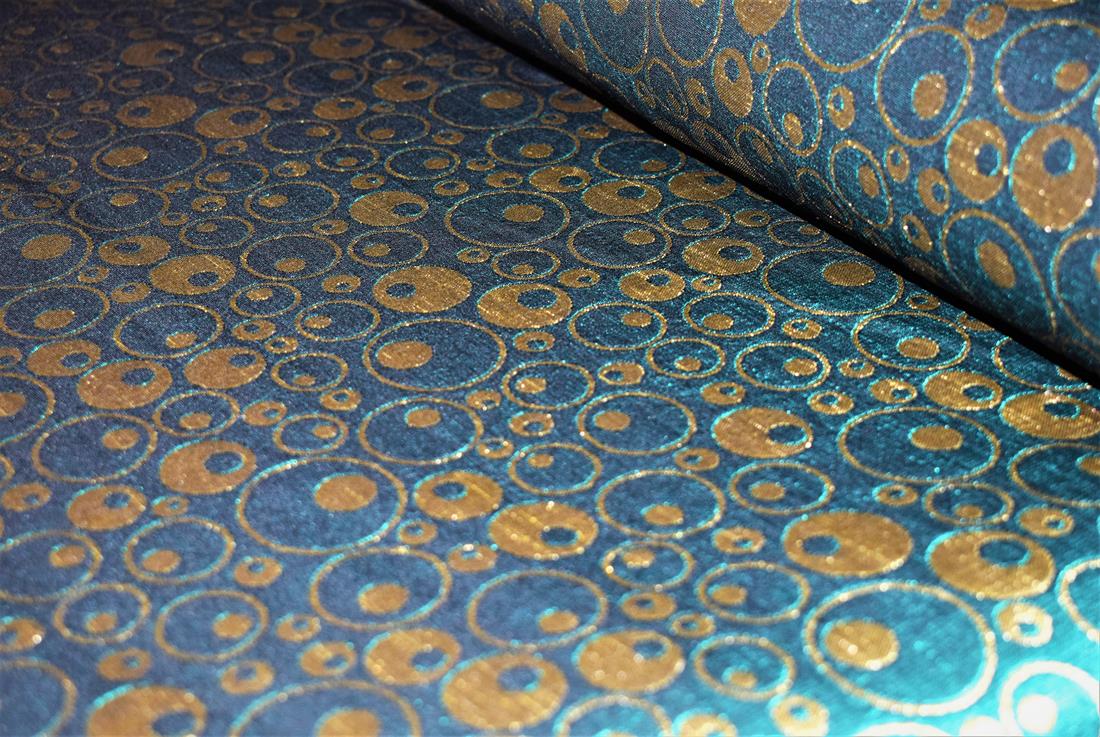 Blue Embroidered Brocades