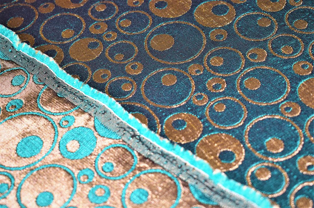 Blue Embroidered Brocades