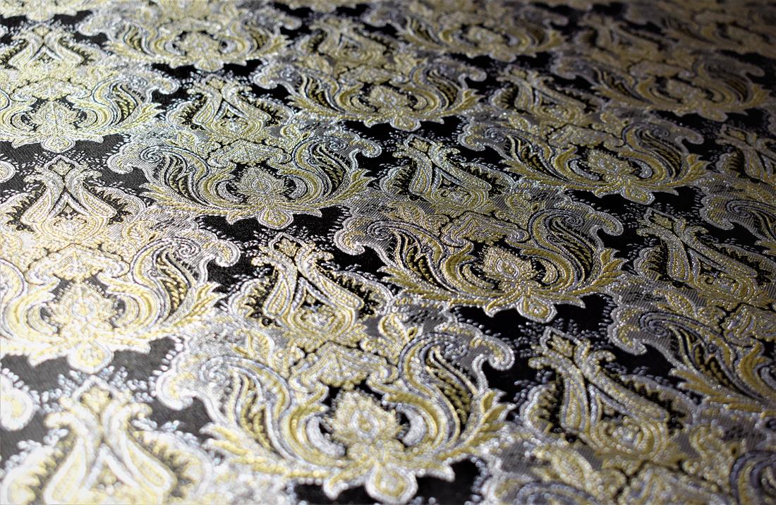 Black & Beige Embroidered Brocades