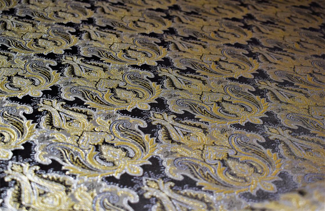 Black & Beige Embroidered Brocades