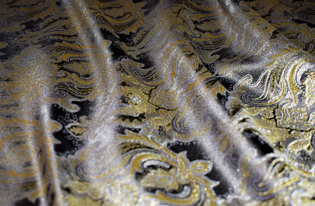 Black & Beige Embroidered Brocades