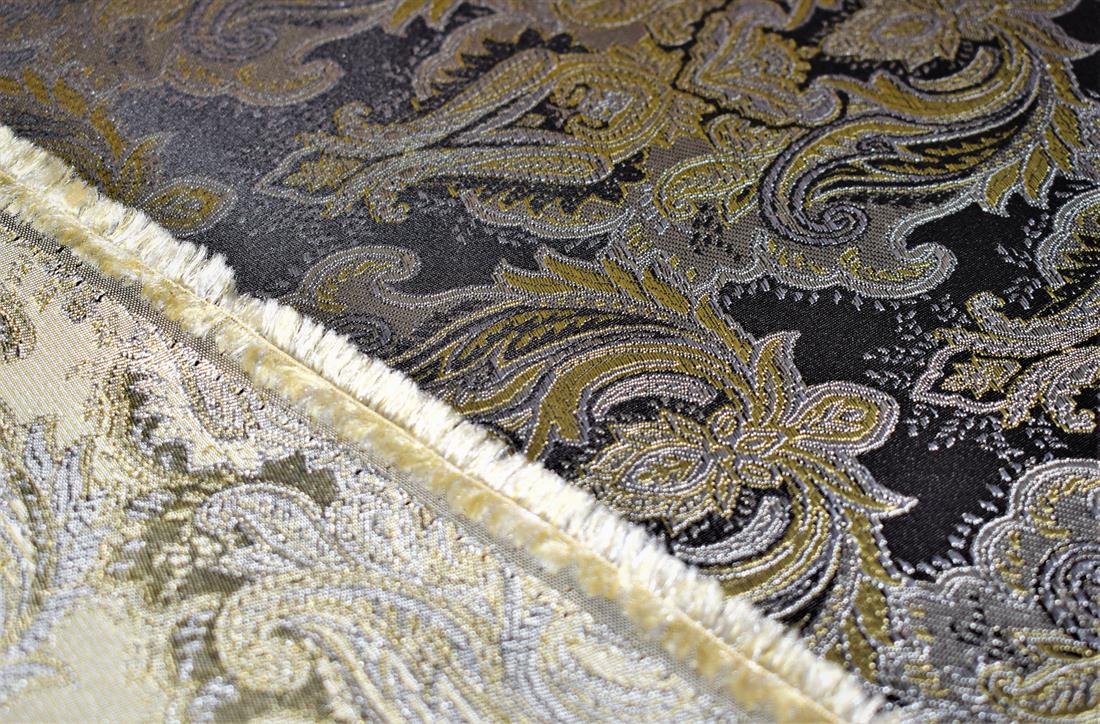 Black & Beige Embroidered Brocades