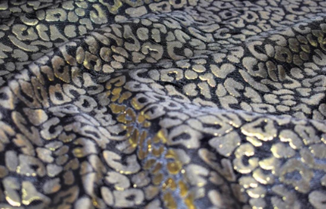 Blue Embroidered Brocades