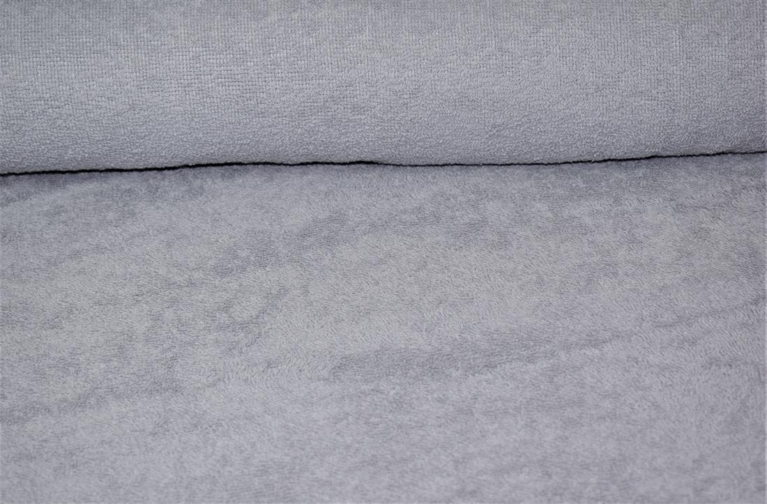 Grey Cotton Terry Towelling