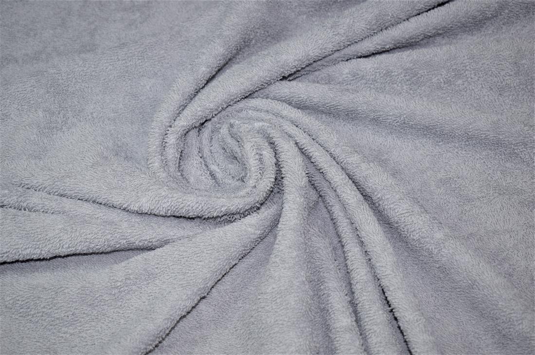 Grey Cotton Terry Towelling