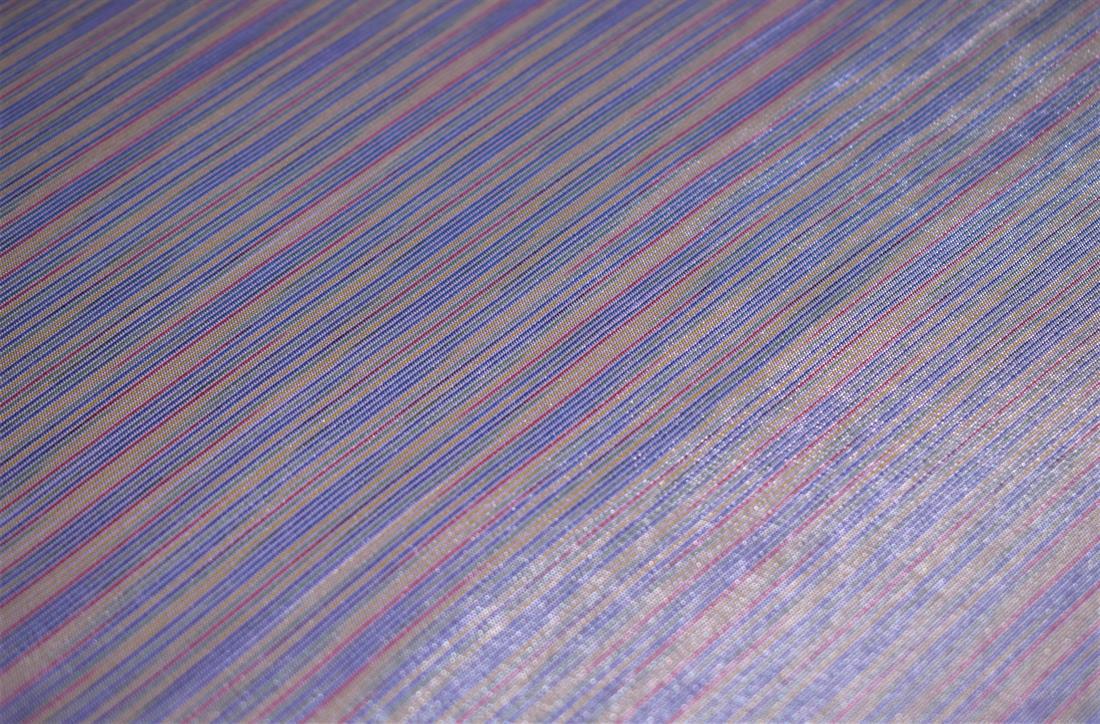Lilac Silk Striped Polyester