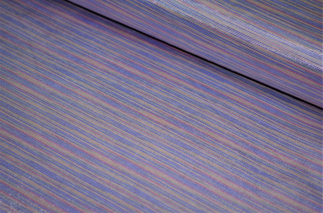 Lilac Silk Striped Polyester