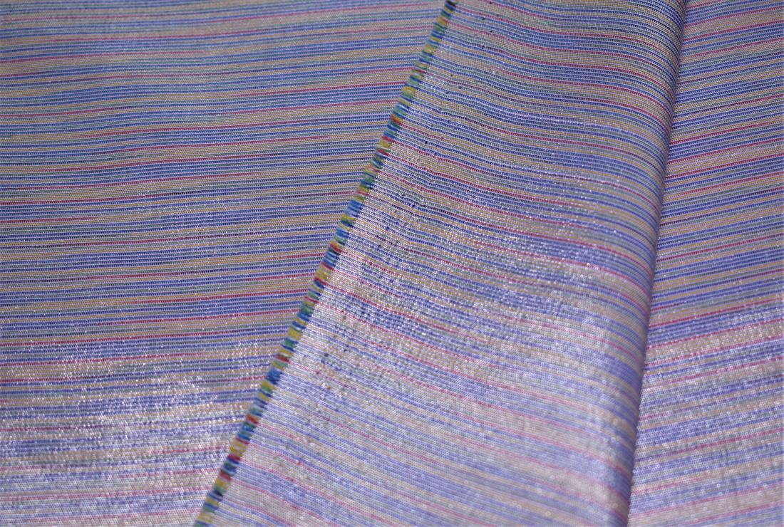 Lilac Silk Striped Polyester