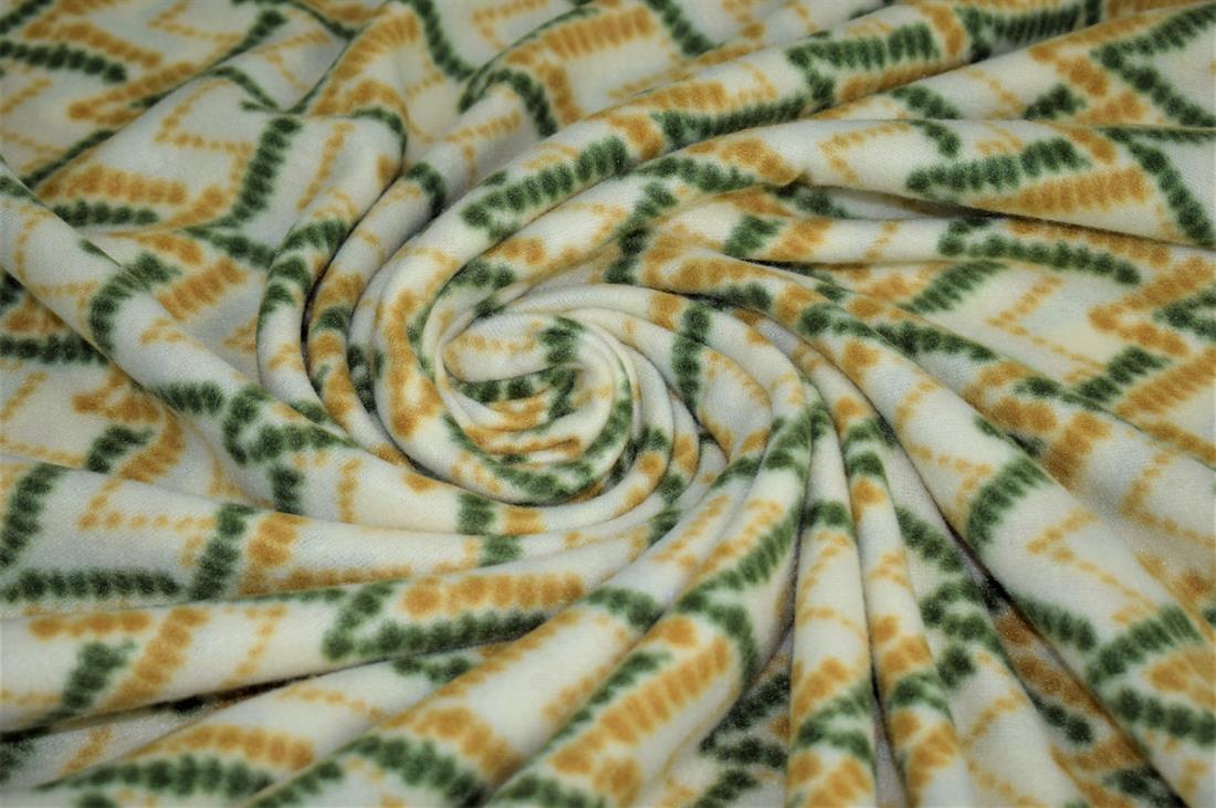 Green Printed Hill Lines,