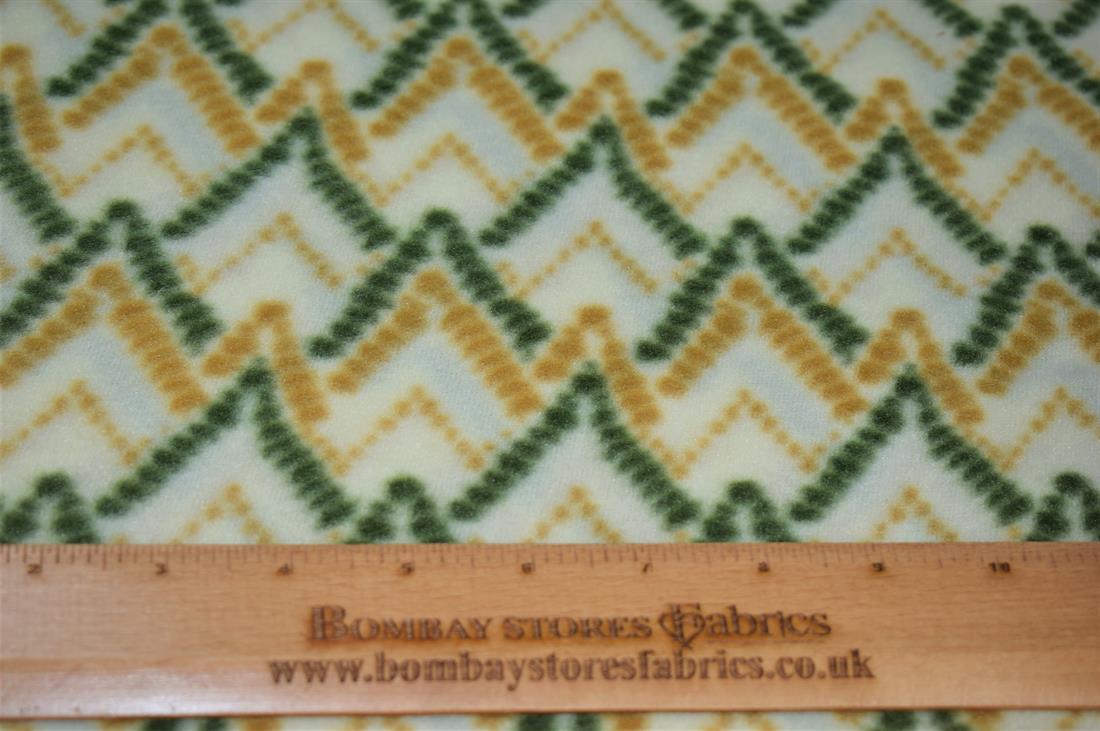 Green Printed Hill Lines,