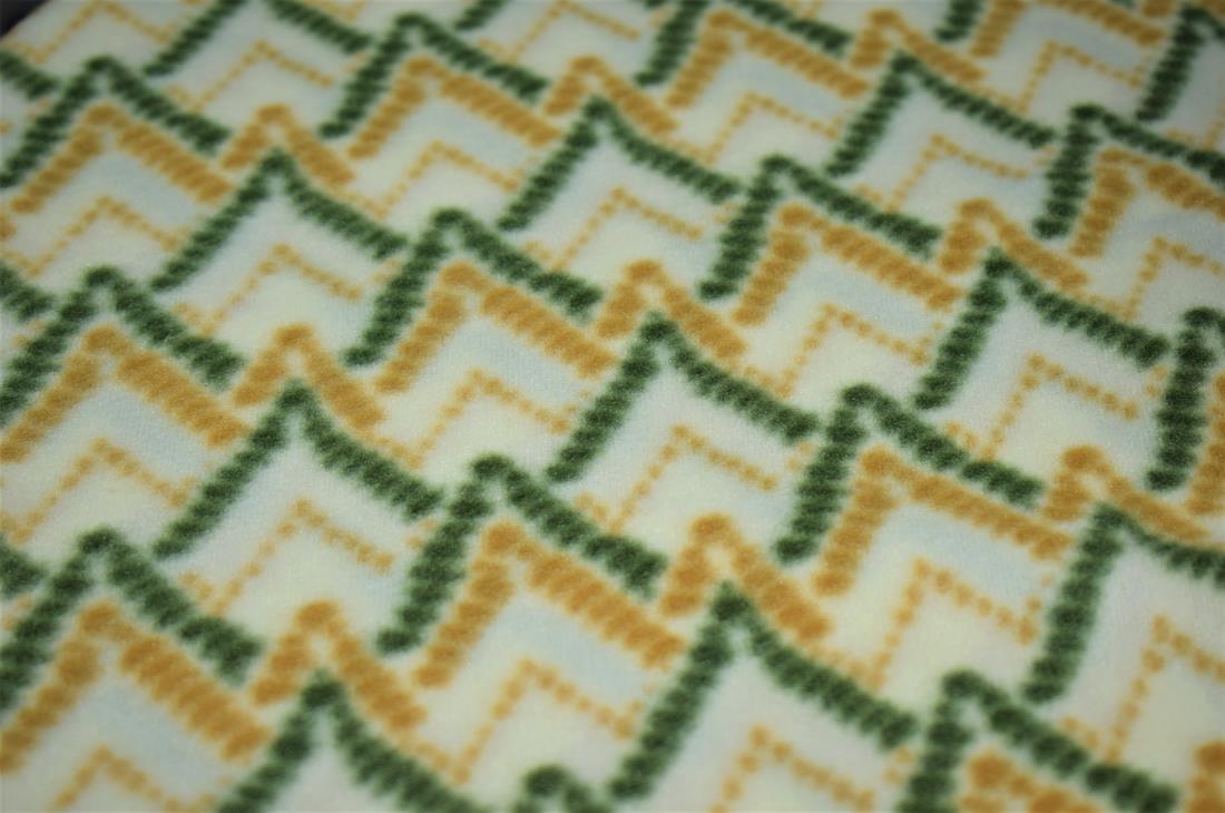 Green Printed Hill Lines,
