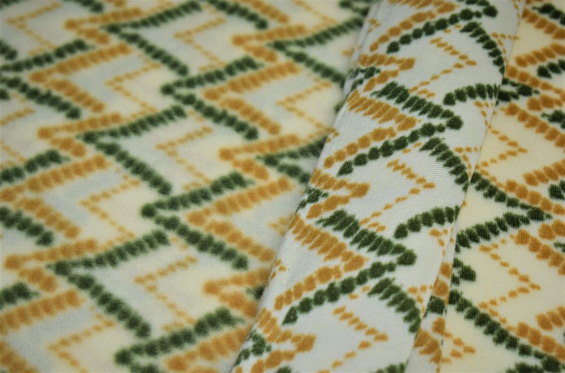 Green Printed Hill Lines,