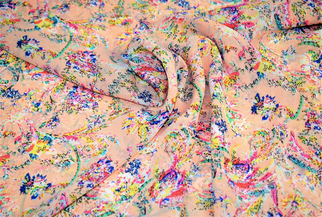 Multicolour Printed Chiffon Chiffons