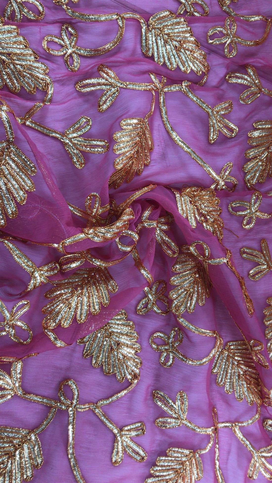 Dusty Pink Embroidered Fabrics
