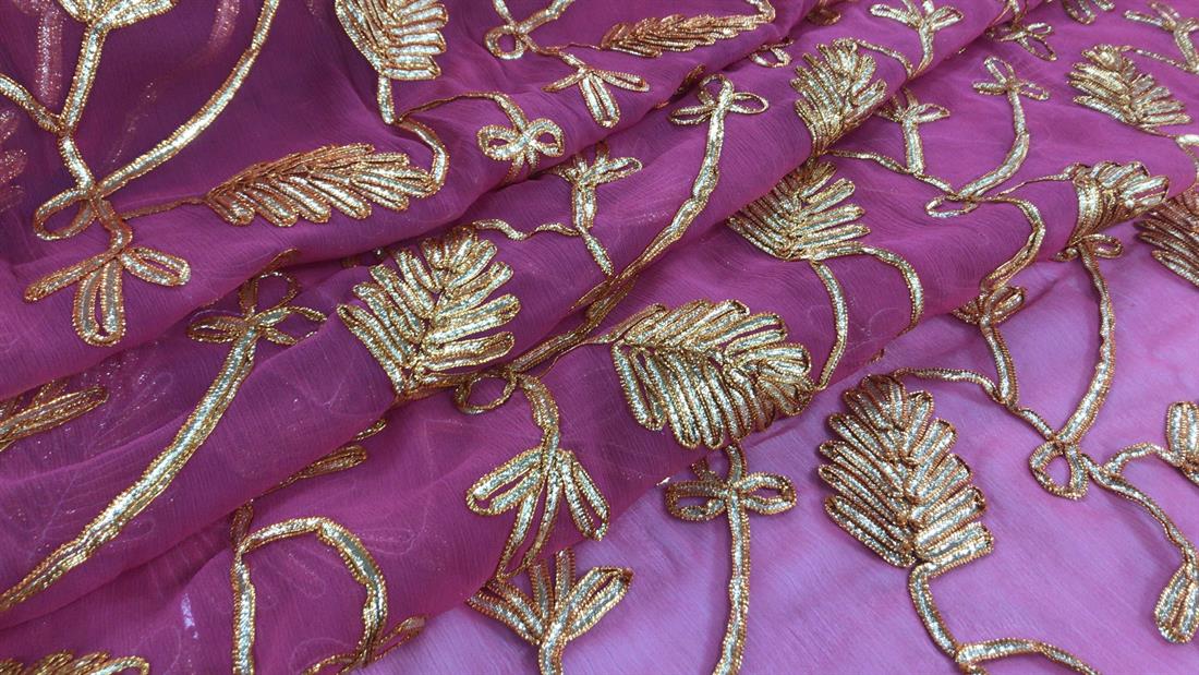 Dusty Pink Embroidered Fabrics
