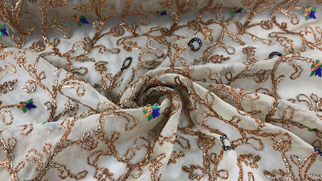 Gold Embroidered Fabrics