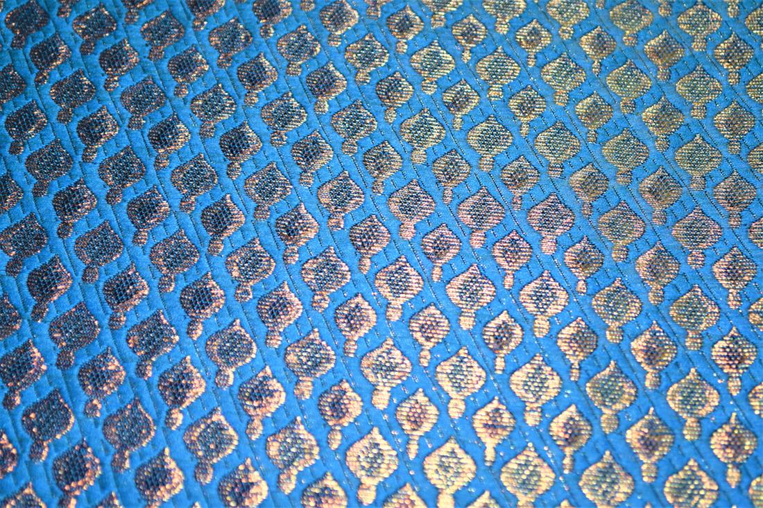 Blue Brocade