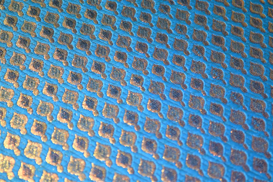 Blue Brocade