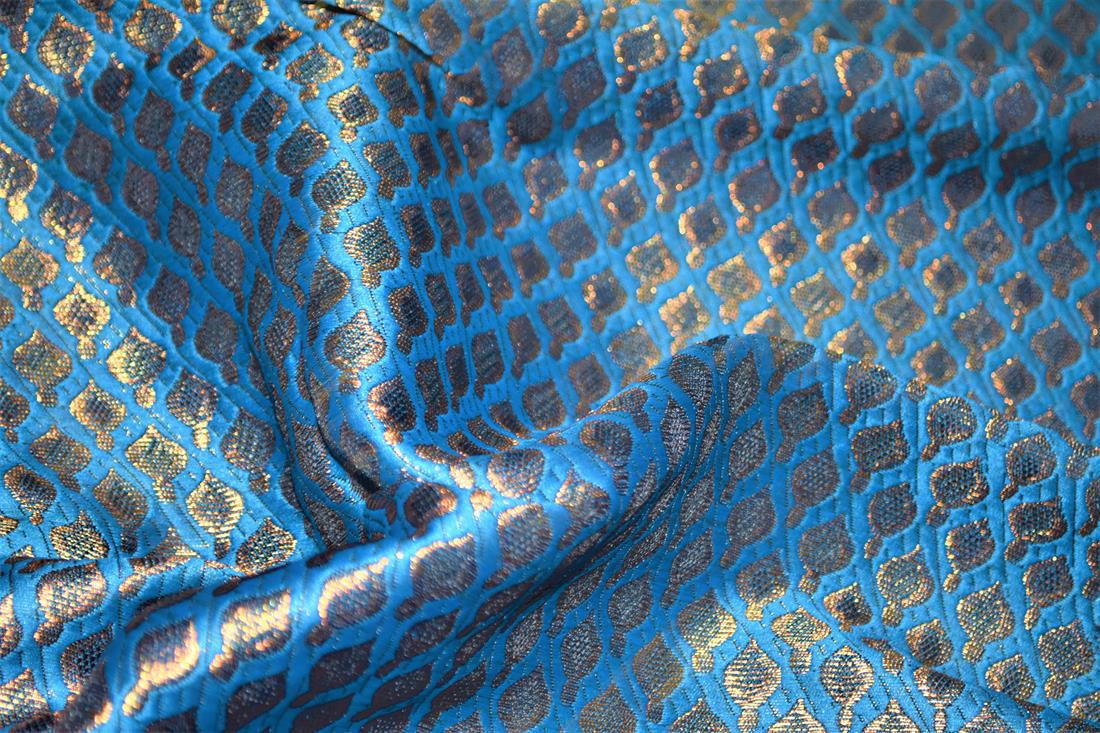 Blue Brocade