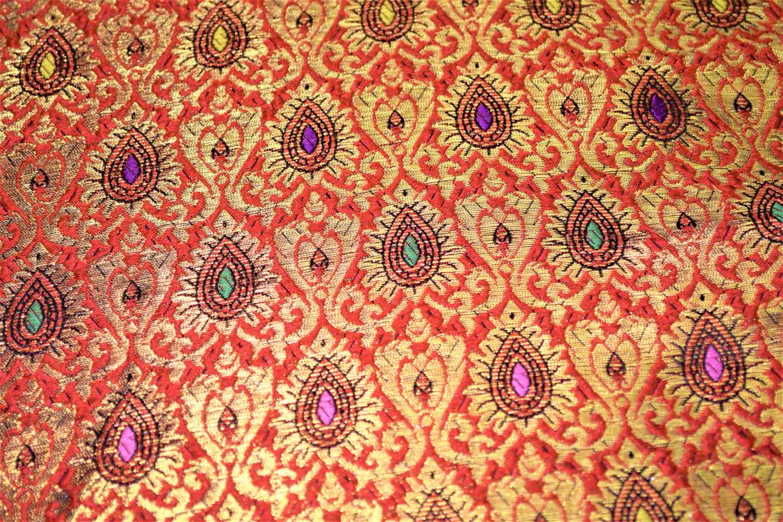 RED & Gold Brocades