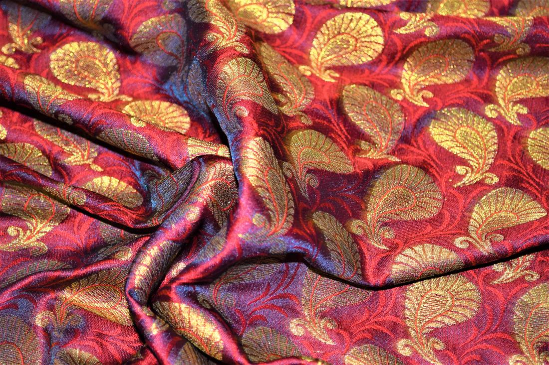 Cerise Brocades