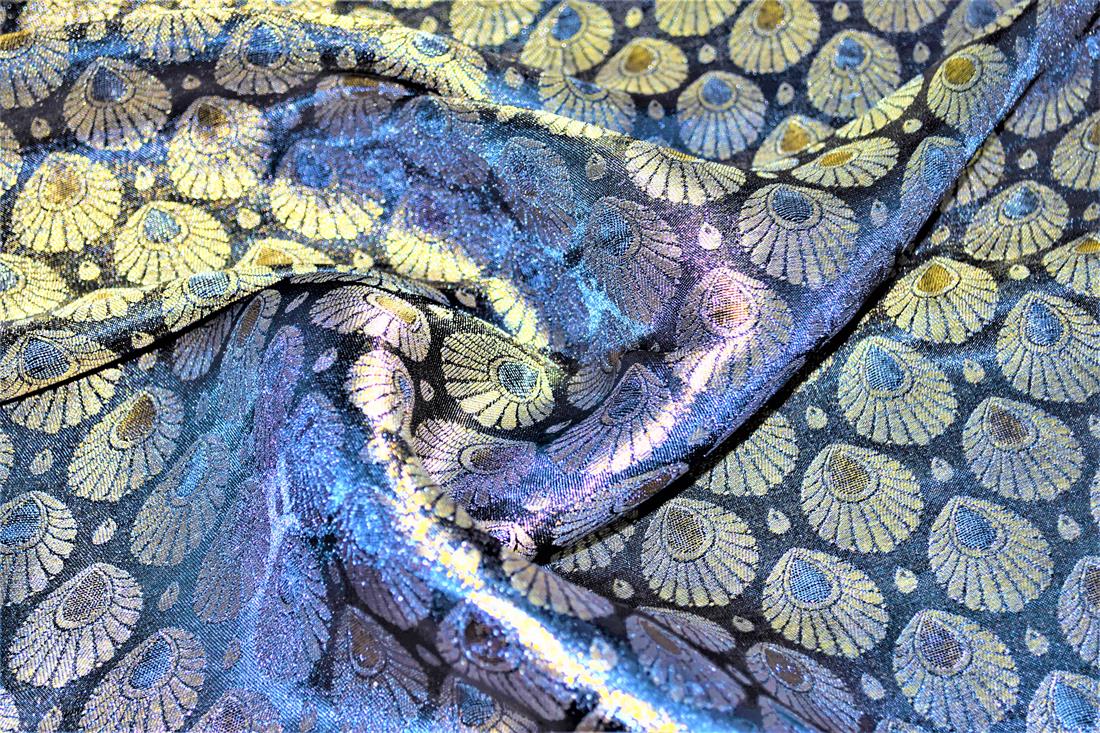 Royal Blue Brocades