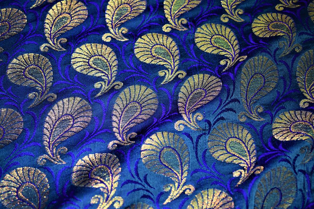 Royal Blue Brocades