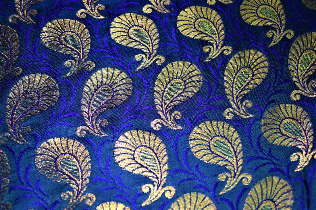 Royal Blue Brocades