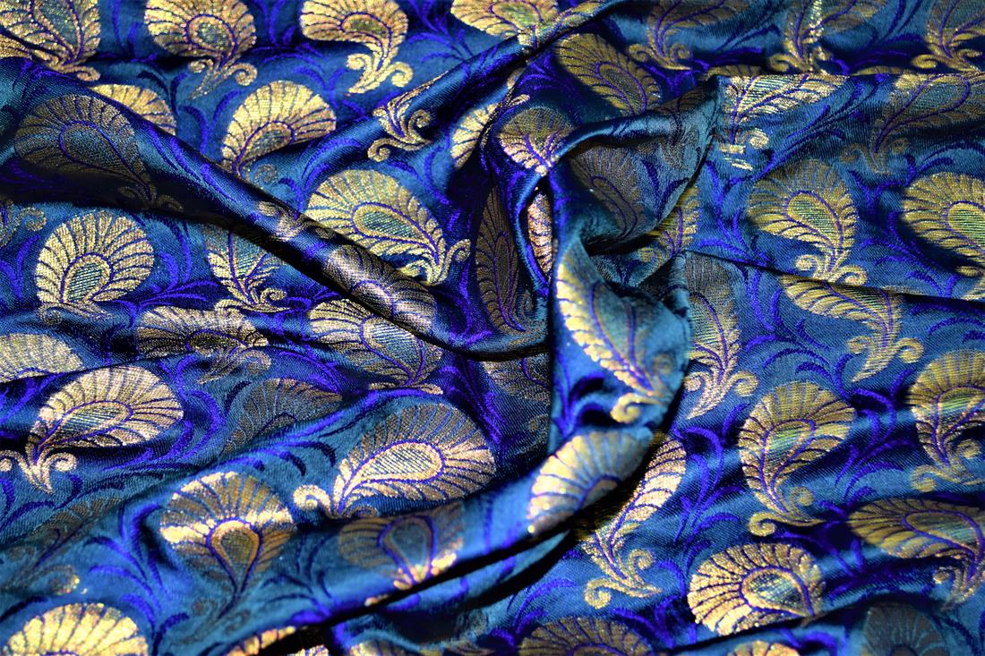 Royal Blue Brocades