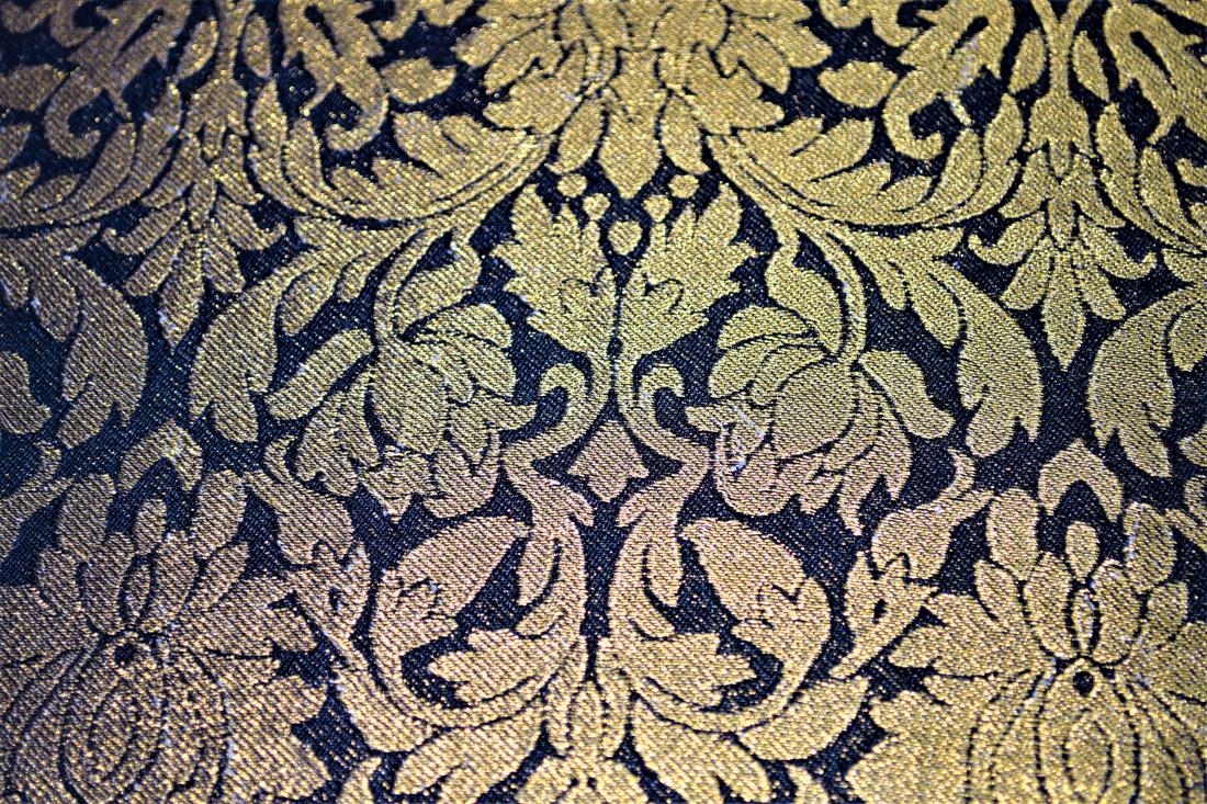 Navy Brocades